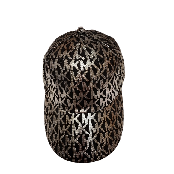 Michael Kors Accessories - Michael Kors Black and Silver Glitzy Baseball  Cap